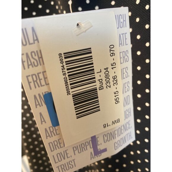 LULAROE MEN'S COTTON LIGHWEIGHT POLKA DOT POLO SHIRT SZ L NWT - Picture 4 of 4